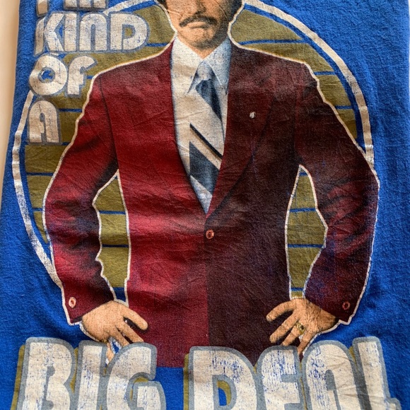 Anchorman Retro Portrait I’m a Big Deal T-Shirt - Picture 2 of 4